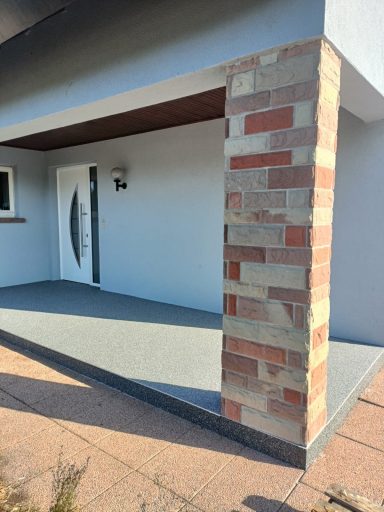 Rénovation terrasse granulats de marbre résine entreprise alsacienne durable climat alsacien